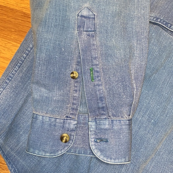 VTG Tommy Hillfiger Blue Button-down Y2K mini embroidery - Picture 7 of 11